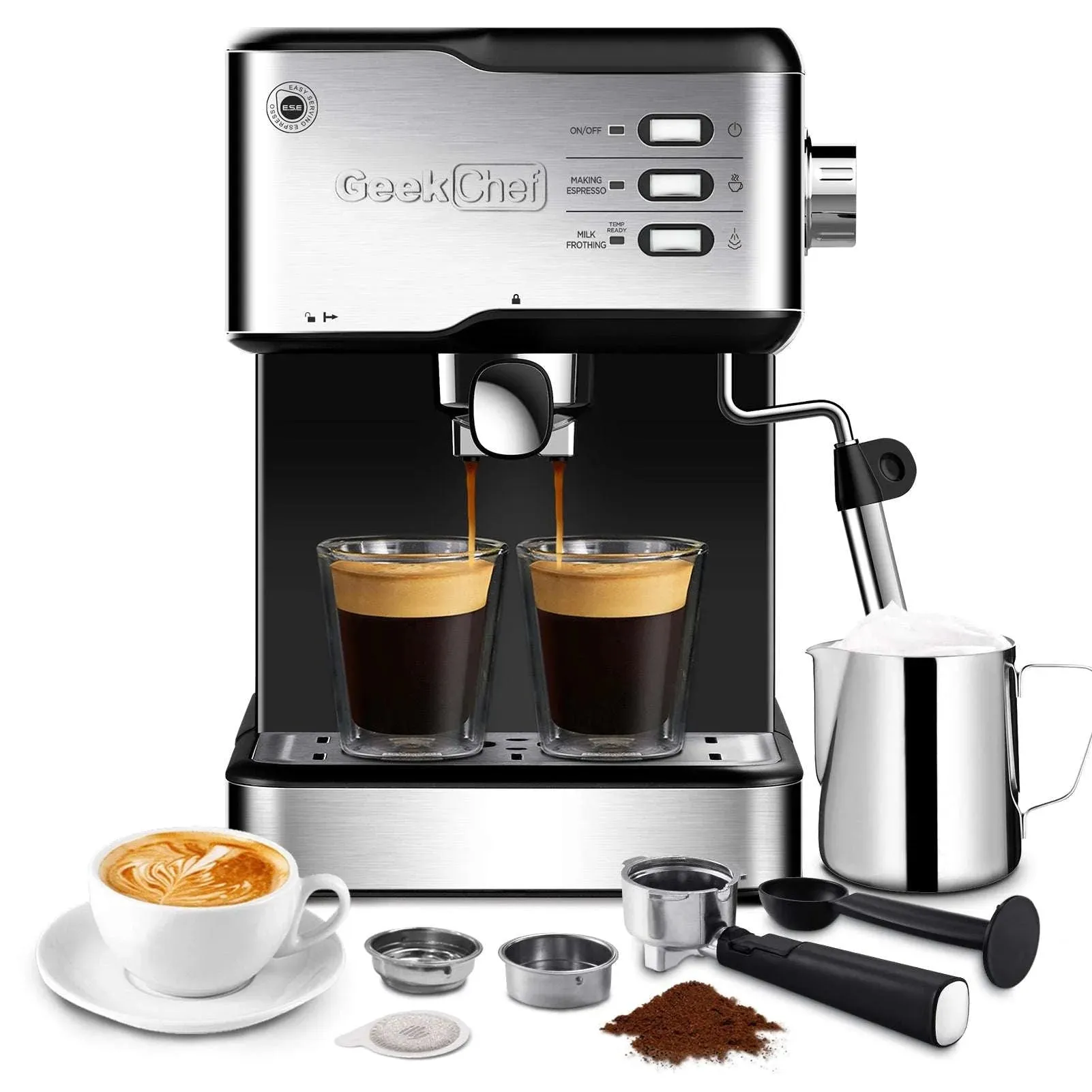 20 Bar Espresso Machine with Milk Frother