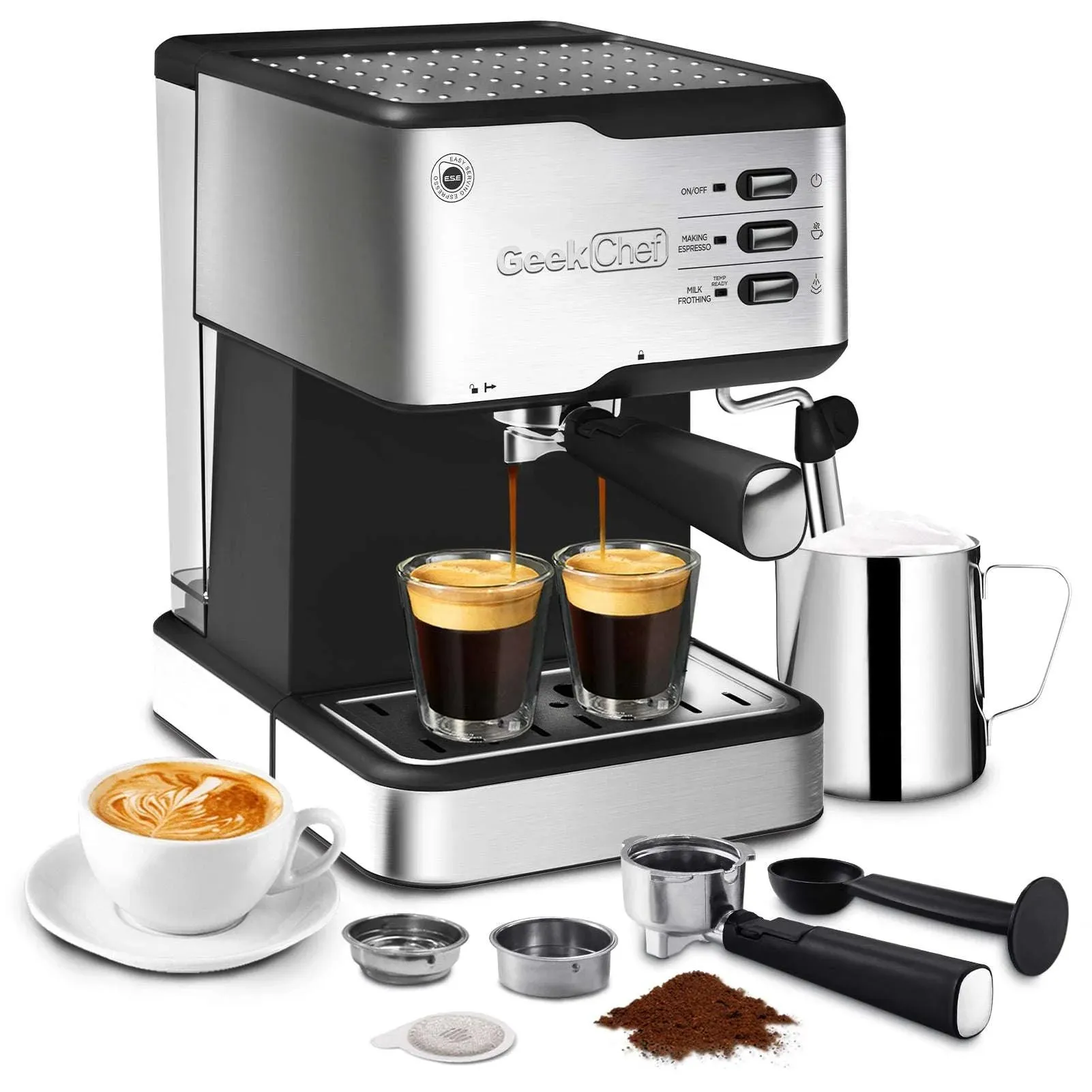 20 Bar Espresso Machine with Milk Frother