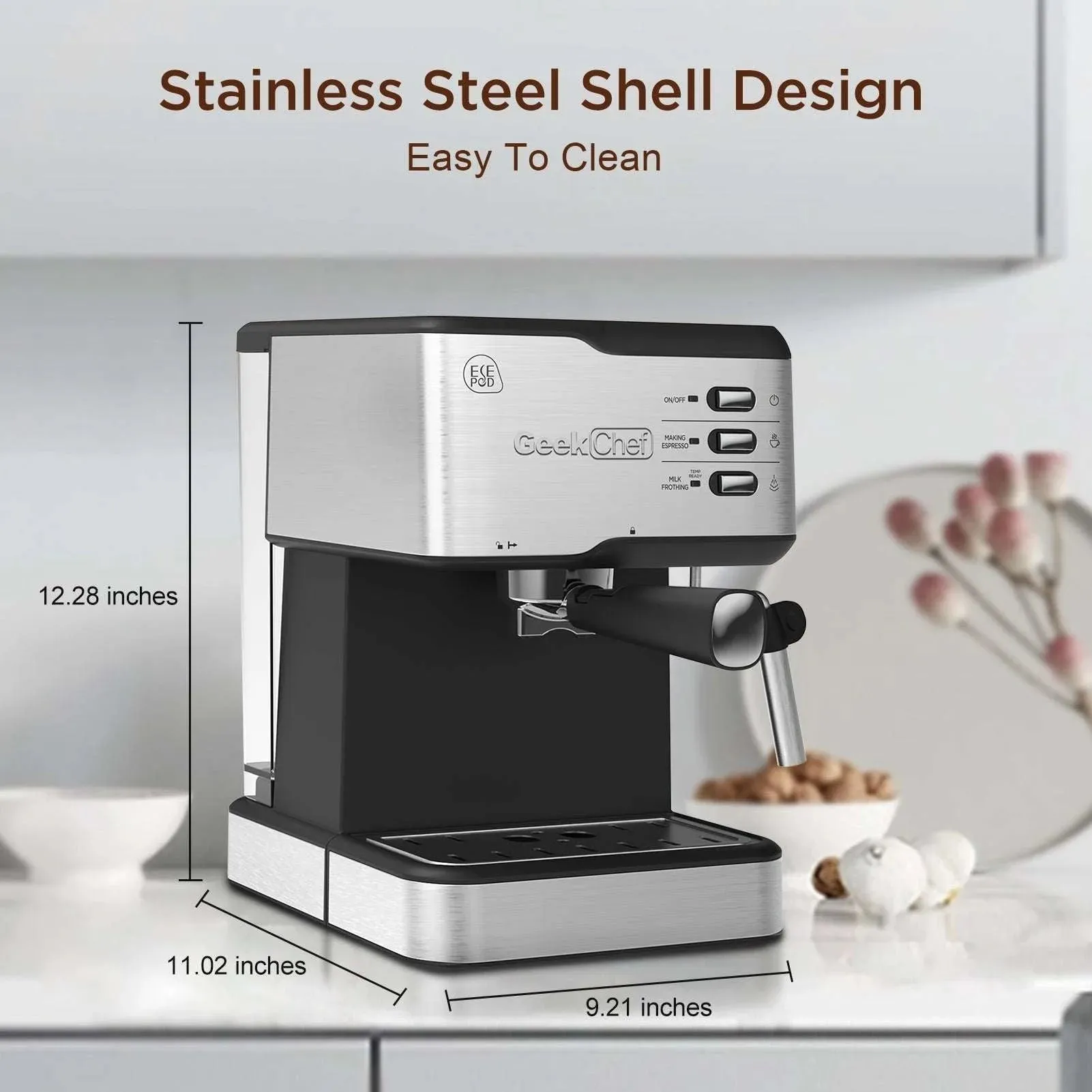 20 Bar Espresso Machine with Milk Frother