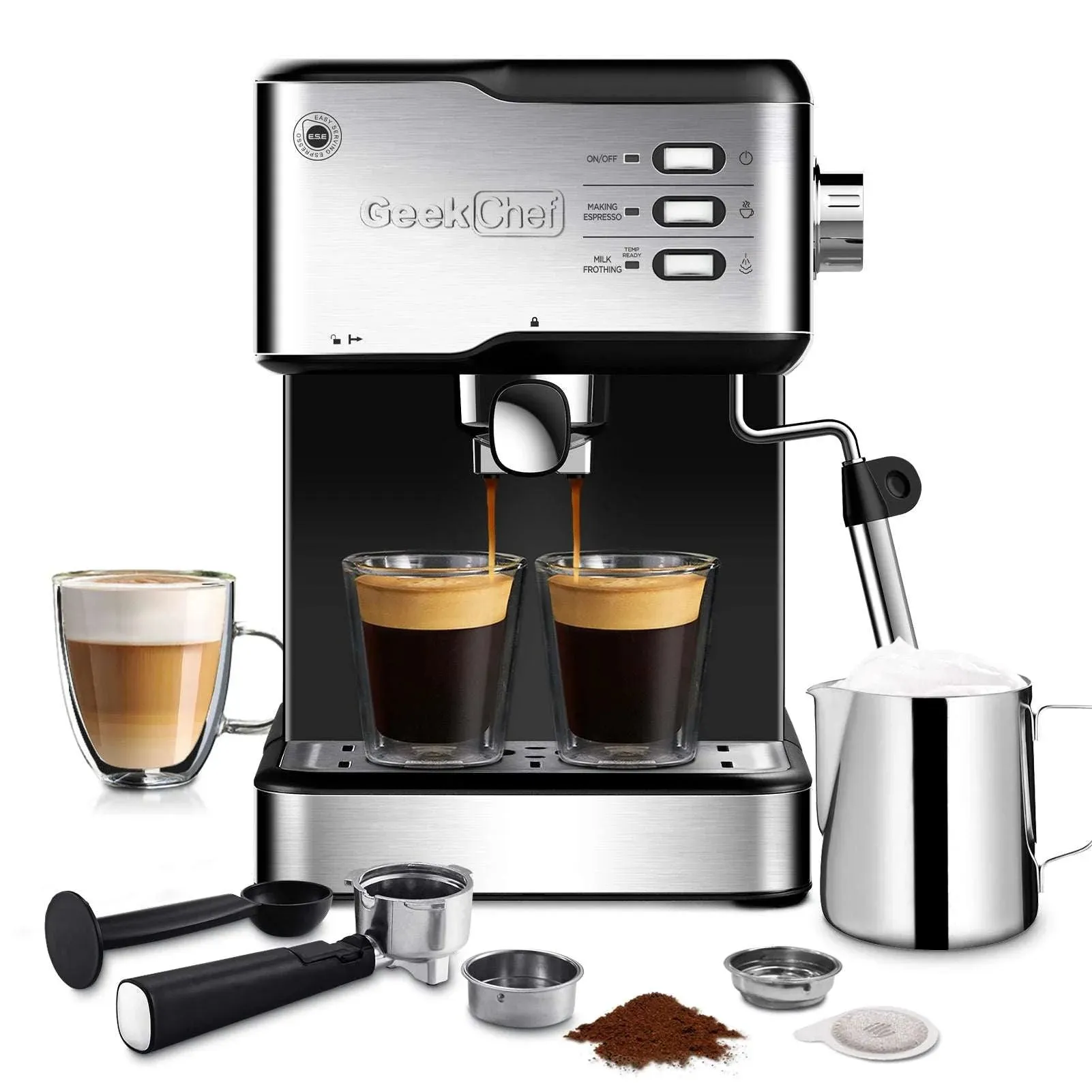 20 Bar Espresso Machine with Milk Frother