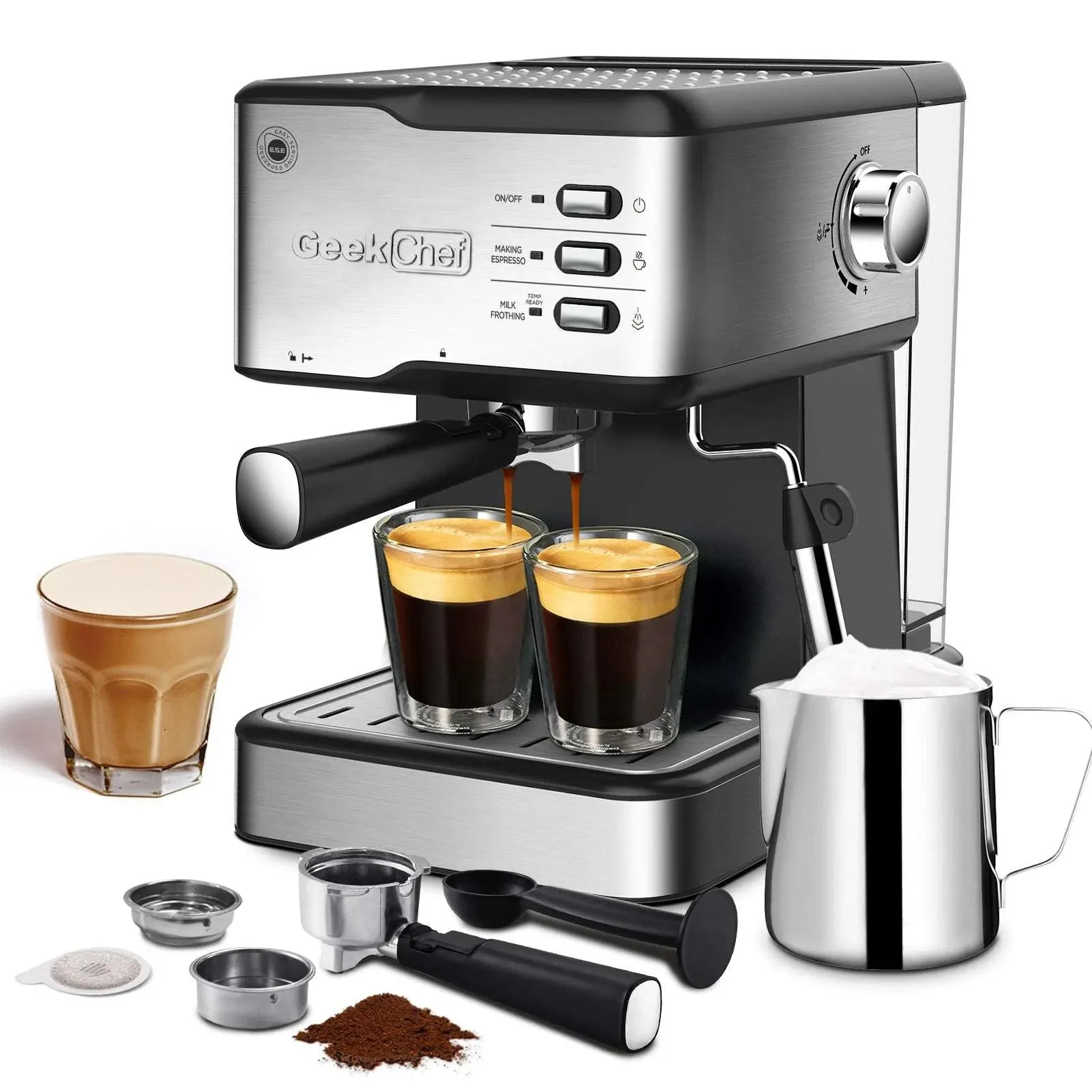 20 Bar Espresso Machine with Milk Frother