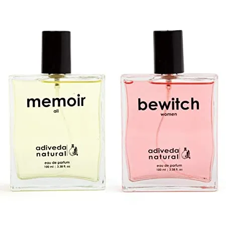 Adiveda Natural Memoir & Bewitch For Men & Women Combo Eau de Parfum - 200 ml
