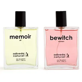 Adiveda Natural Memoir & Bewitch For Men & Women Combo Eau de Parfum - 200 ml