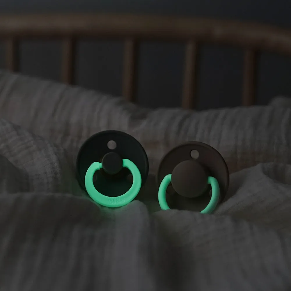 Colour Natural Rubber Latex Pacifier 2 pack | Blush Glow / Vanilla Glow