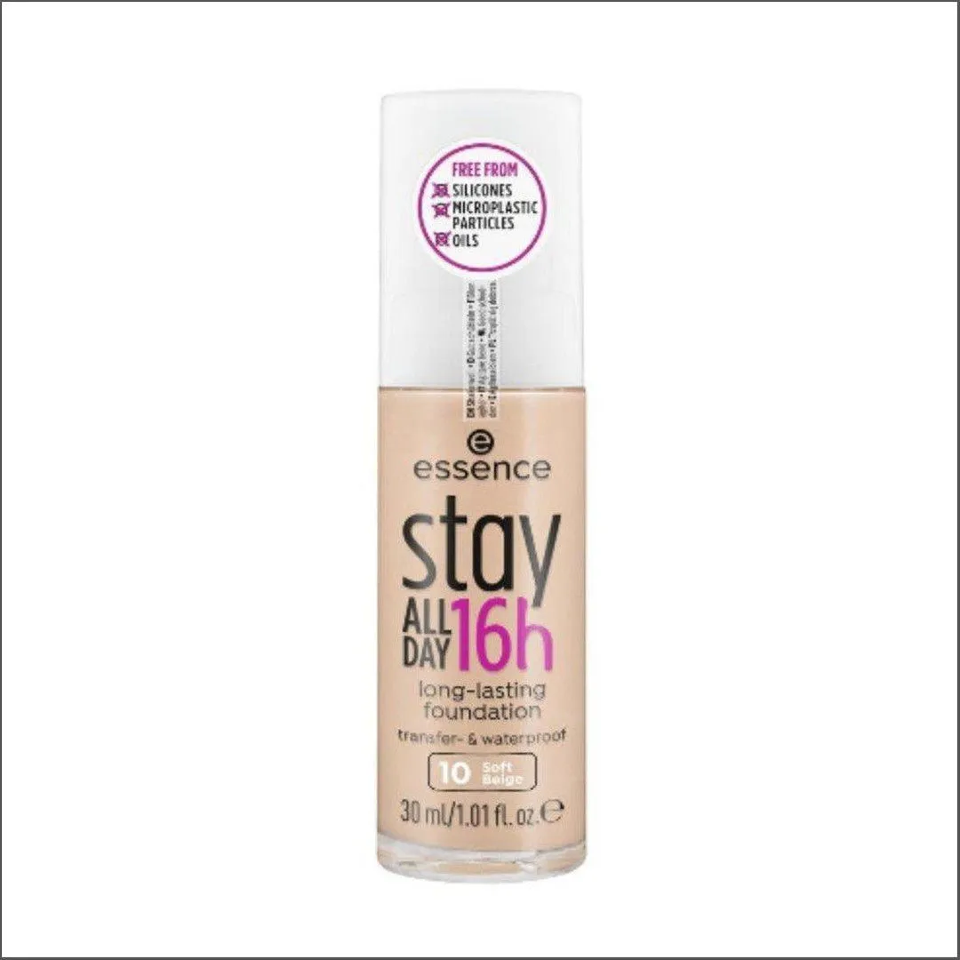 Essence Stay All Day 16h Foundation 10- Soft Beige 30ml