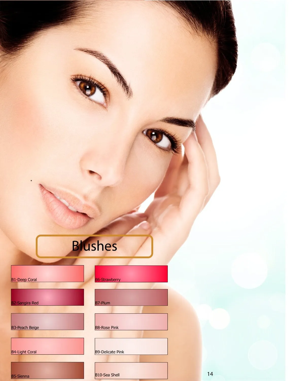 Glam Air Airbrush Blush Makeup B2 Sea Shell Blush Water-based Makeup
