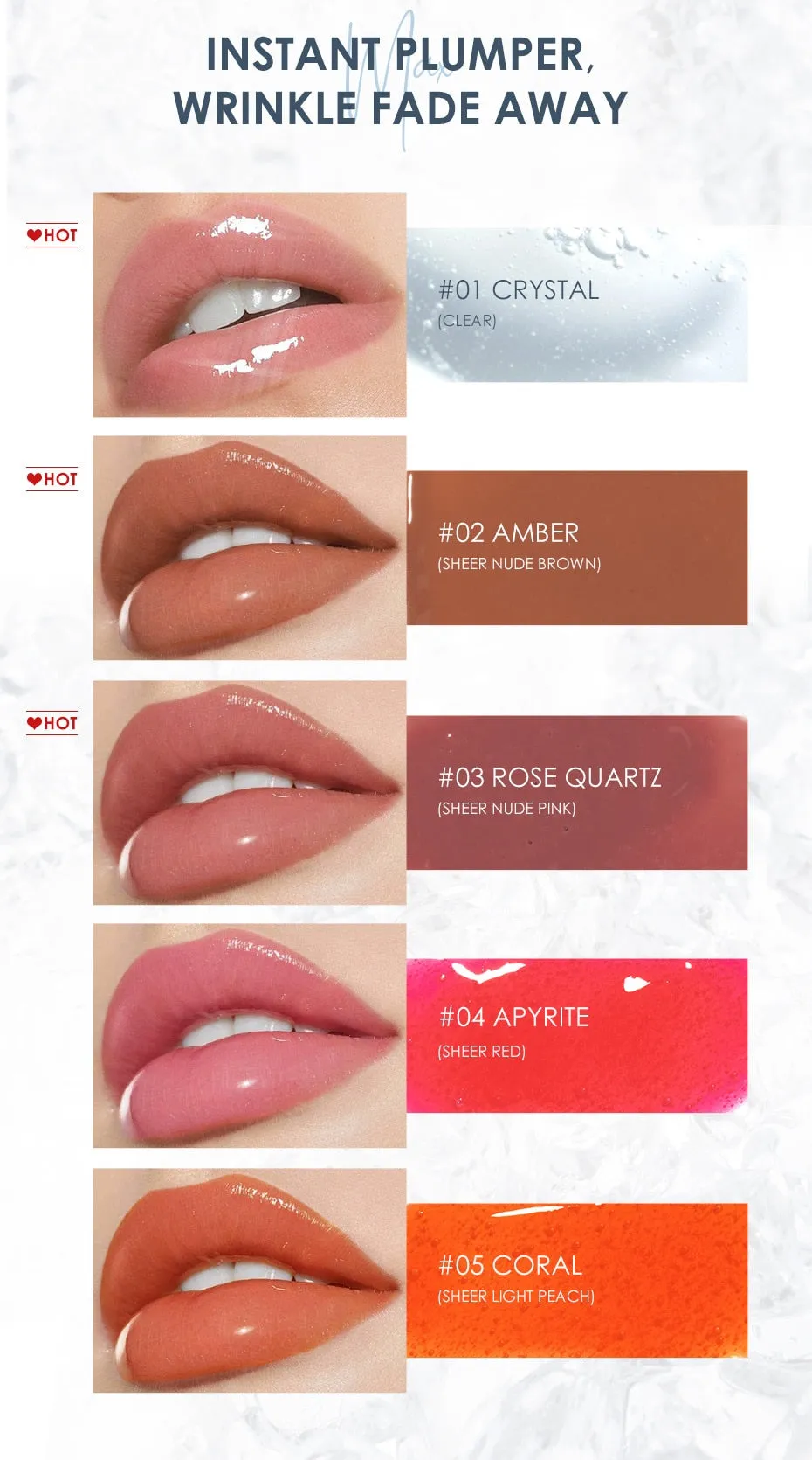 High Shine Lip Gloss Plumpmax Nourish Smooth Non-Sticky Formula Lipgloss