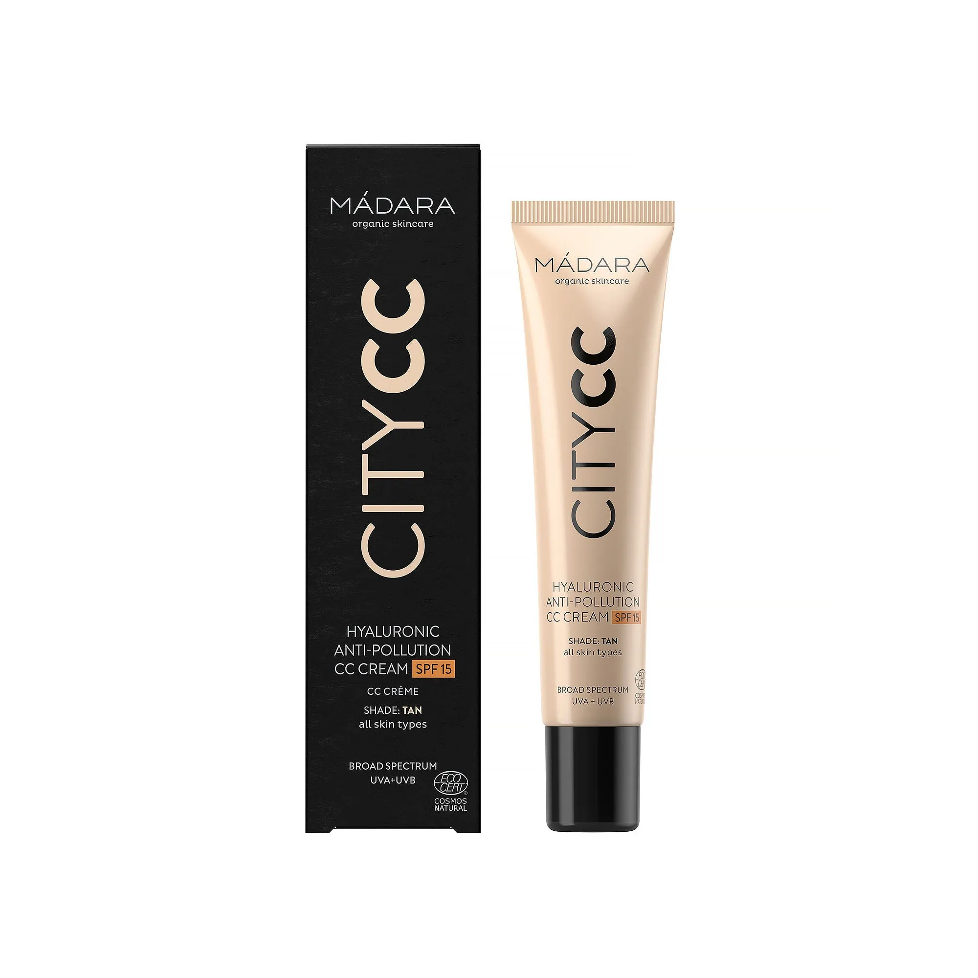 Madara CITY CC Hyaluronic Anti-pollution CC cream SPF 15, TAN 40ml