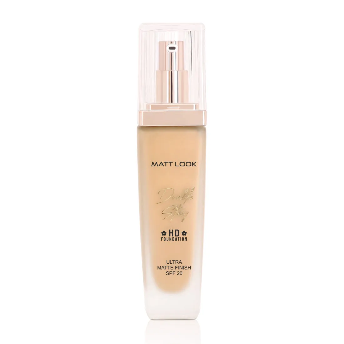 Mattlook Double Stay HD Foundation, Enriched with Grape Seed Oil & Vitamin-C, Ultra Matte Finish SPF-20