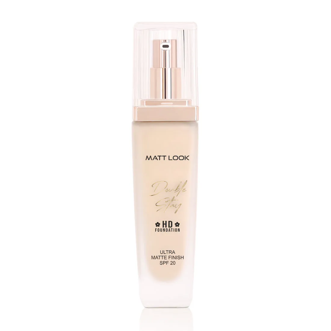 Mattlook Double Stay HD Foundation, Enriched with Grape Seed Oil & Vitamin-C, Ultra Matte Finish SPF-20