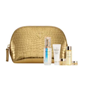 Radiant Essentials Collection -- The Serum 5 Piece Gift Set ** Plus Gold Cosmetic Travel bag