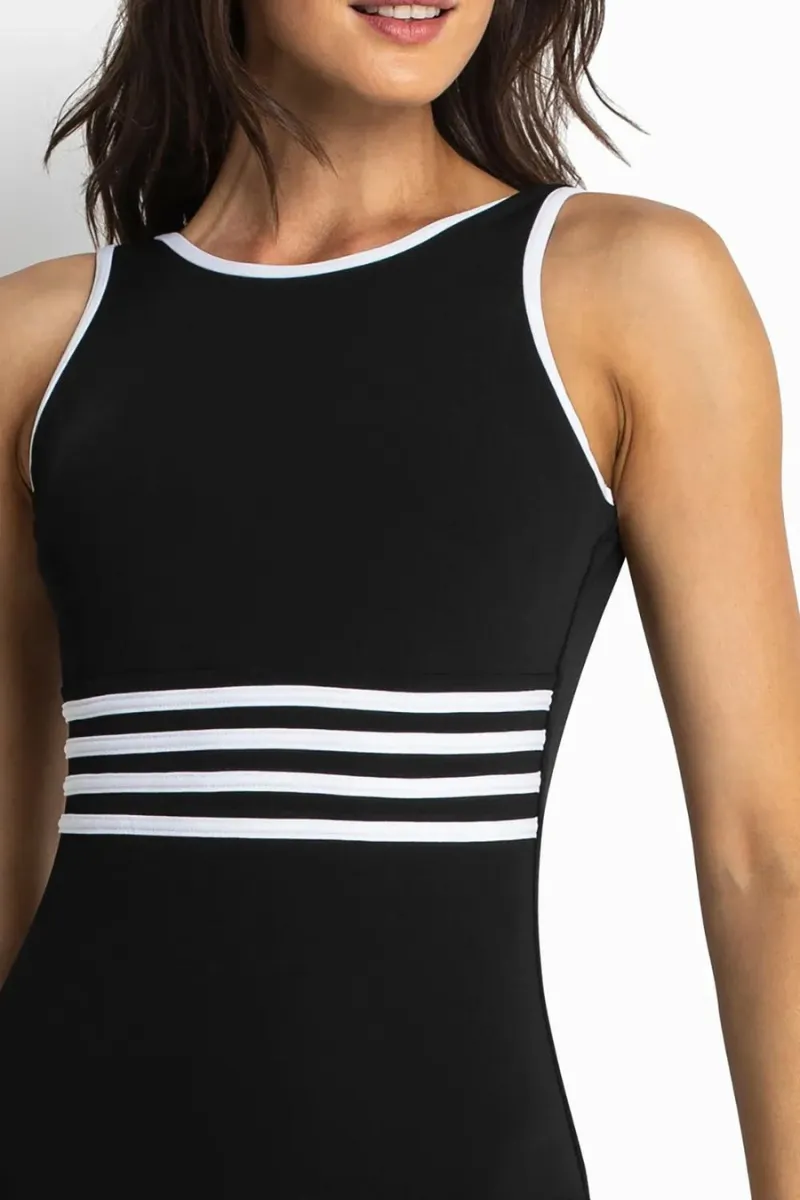 Sunseeker Pool High Neck Mastectomy One Piece Black