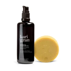 The Double Cleanse: Essential Cleansing Oil   Luxe Cleansing Bar