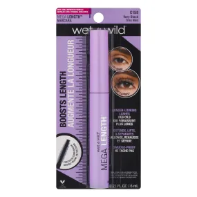 wet n wild Mega Length Mascara, Very Black, 0.21 Ounce